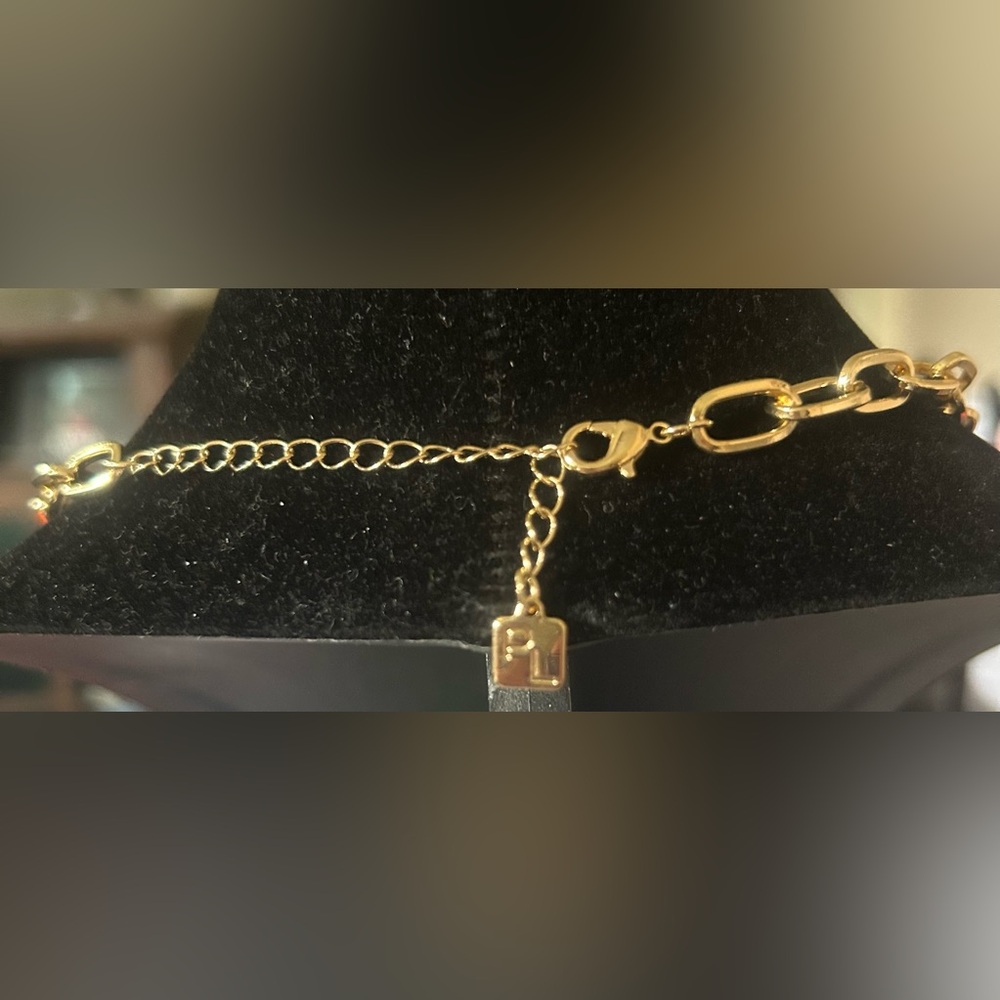 Park Lane Gold-Tone Pavé Link Necklace - Picture 3 of 5